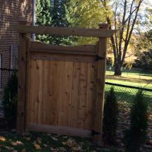 Residential Fencing Wooden Door Installation in Ajax, Oshawa, Pickering, Whitby, Toronto, GTA 