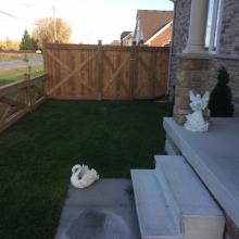 Commercial Decorative Wooden Fencing Installation in Ajax, Oshawa, Pickering, Whitby, Toronto, GTA